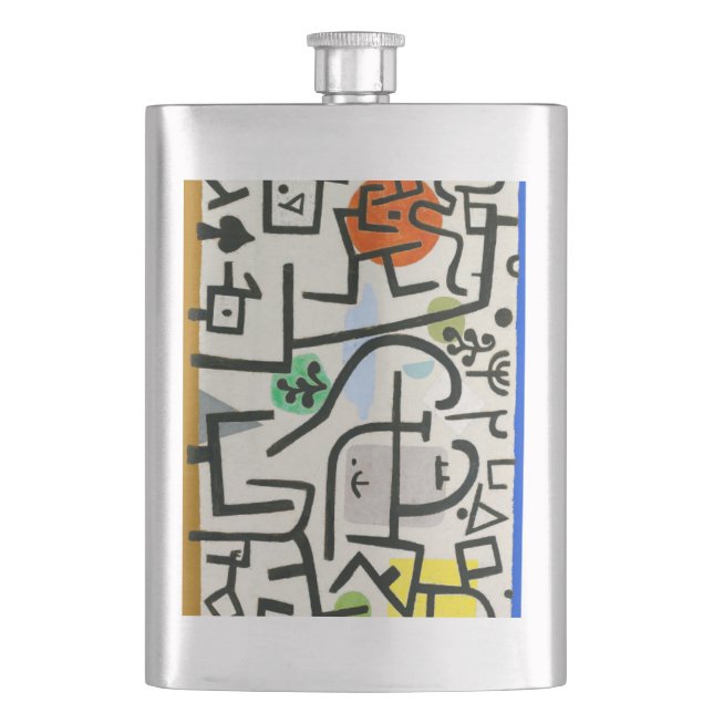 Paul Klee Rich Harbor Abstract Expressionism Flask (Front)