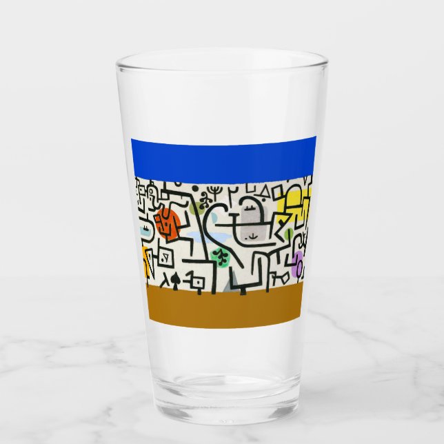 Paul Klee Rich Harbor Abstract Expressionism Glass (Front)