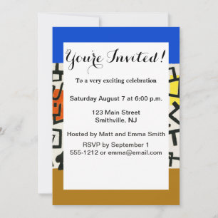 Paul Klee Rich Harbor Abstract Expressionism Invitation