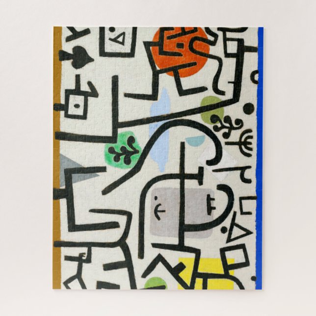 Paul Klee Rich Harbor Abstract Expressionism Jigsaw Puzzle (Vertical)