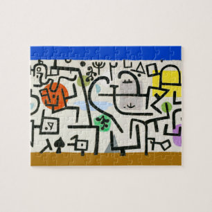 Paul Klee Rich Harbor Abstract Expressionism Jigsaw Puzzle