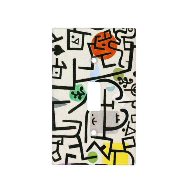 Paul Klee Rich Harbor Abstract Expressionism Light Switch Cover (Front)