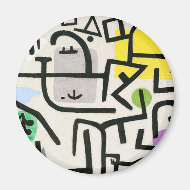 Paul Klee Rich Harbor Abstract Expressionism Magnet (Front)