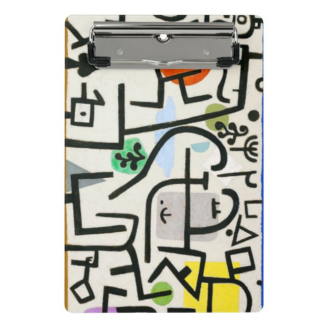 Paul Klee Rich Harbor Abstract Expressionism Mini Clipboard (Front)