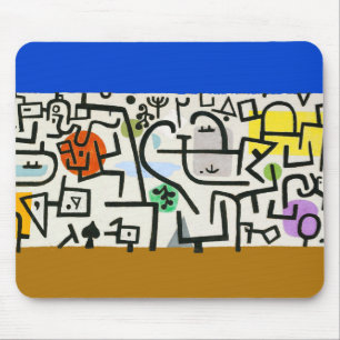 Paul Klee Rich Harbor Abstract Expressionism Mouse Pad