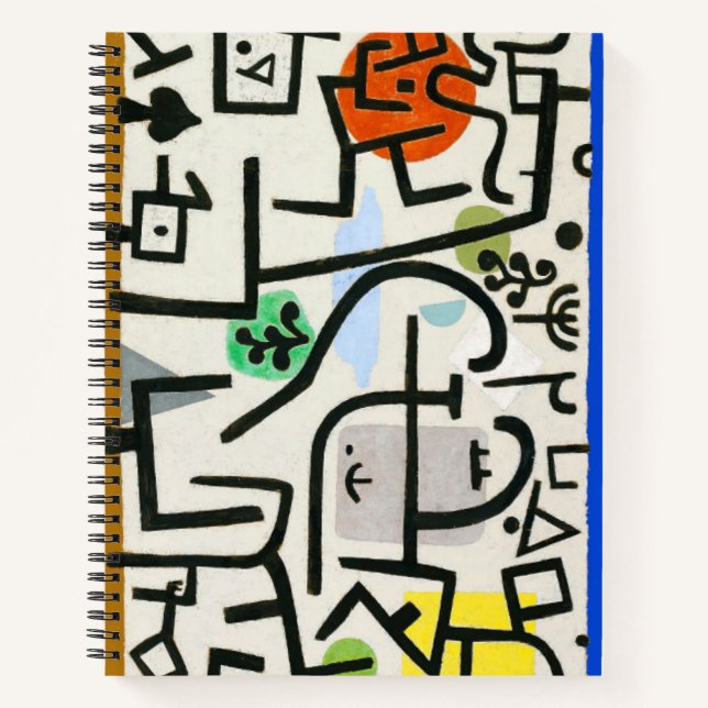 Paul Klee Rich Harbor Abstract Expressionism Notebook (Front)