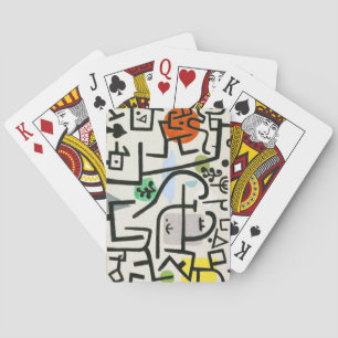 Paul Klee Rich Harbor Abstract Expressionism Poker Cards
