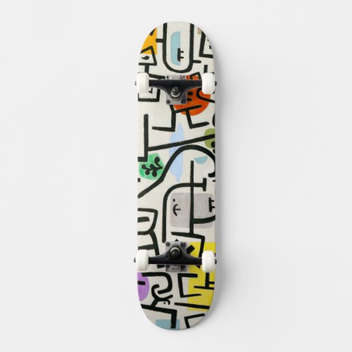 Paul Klee Rich Harbor Abstract Expressionism Skateboard