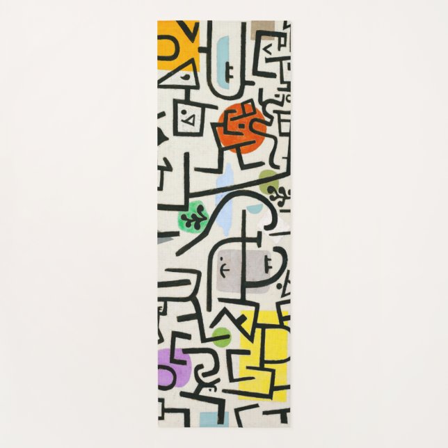 Paul Klee Rich Harbor Abstract Expressionism Yoga Mat (Front)