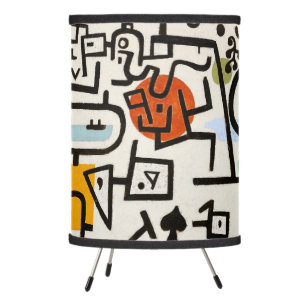 Paul Klee "Rich Port" Modern Abstract Tripod Lamp
