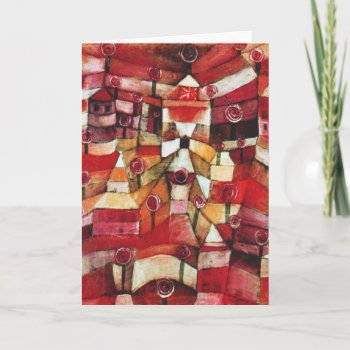 Paul Klee Rose Garden Greeting Card by VintageSpot at Zazzle