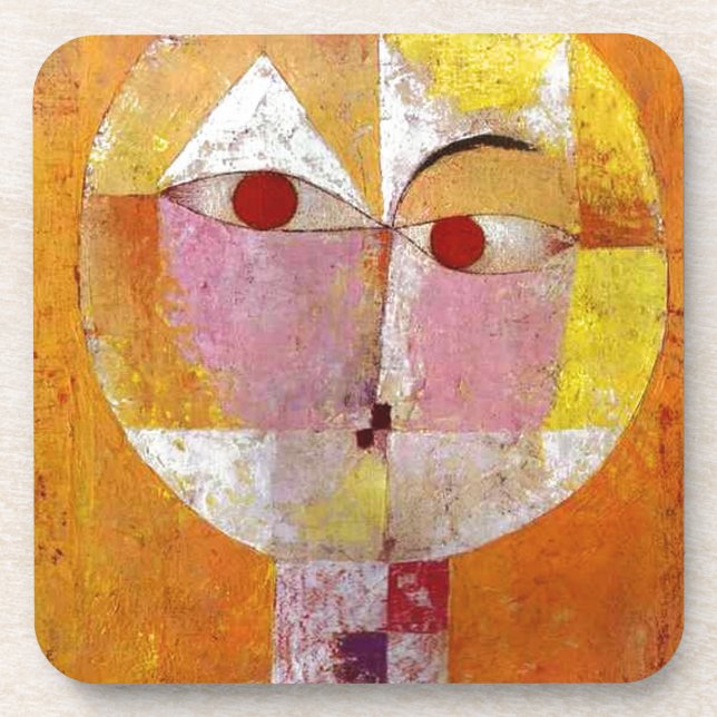 Paul Klee Senecio Painting Beverage Coaster (Front)