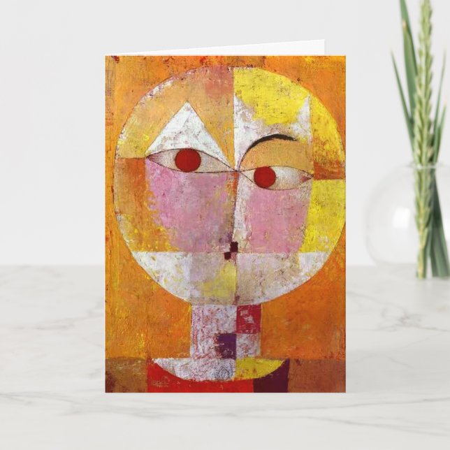 Paul Klee Senecio Painting Card (Front)