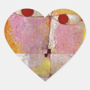 Paul Klee Senecio Painting Heart Sticker