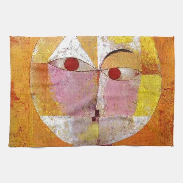 Paul Klee Senecio Painting Kitchen Towel (Horizontal)