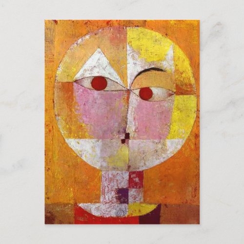 Paul Klee Senecio Painting Postcard