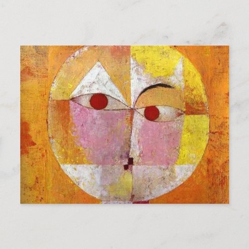 Paul Klee Senecio Painting Postcard