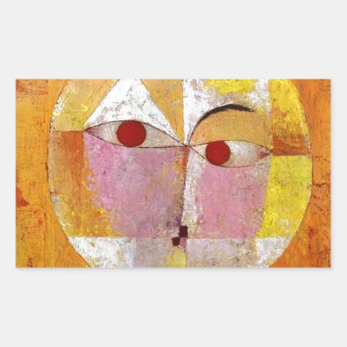 Paul Klee Senecio Painting Rectangular Sticker