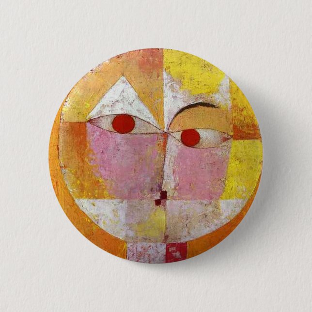 Paul Klee - Senecio Pinback Button (Front)