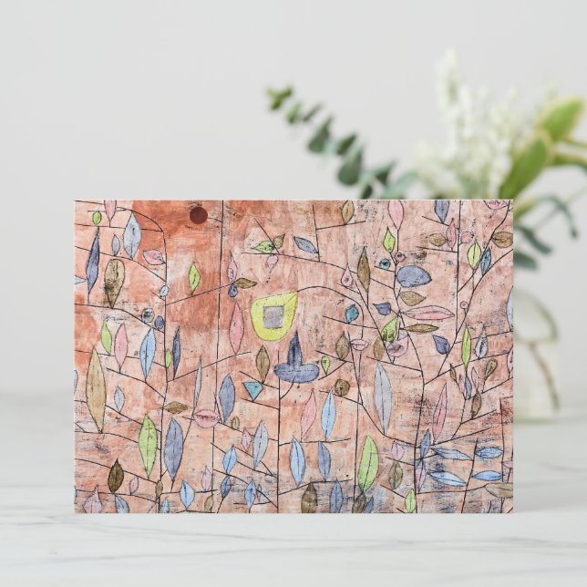 Paul Klee - Sparse Foliage Note Card (Standing Front)