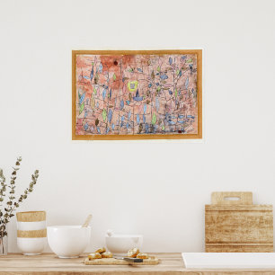 Paul Klee, Sparse Foliage, Poster