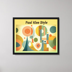Paul Klee Style Canvas Print