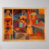 Klee - Temple Gardens Poster | Zazzle