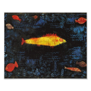 Paul Klee The Goldfish Vintage Watercolor Art Photo Print
