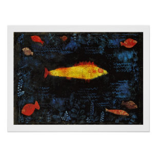 Paul Klee The Goldfish Vintage Watercolor Art Poster