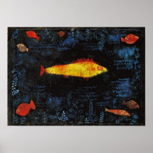 Paul Klee The Goldfish Vintage Watercolor Art Poster