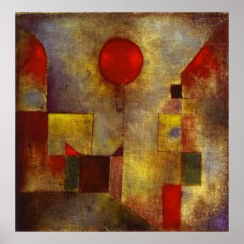 Paul Klee The Red Balloon Poster by OldArtReborn at Zazzle