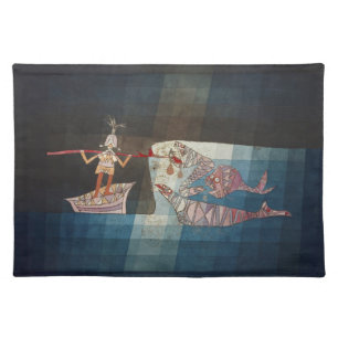 Paul Klee The Seafarer Abstract Nautical Poster Cloth Placemat