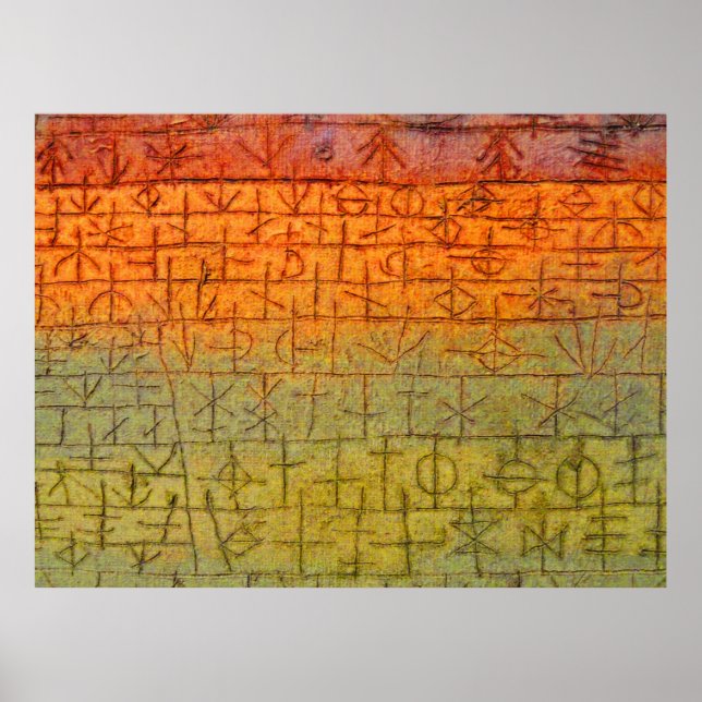 Paul Klee The Tree Nursery Poster (Front)