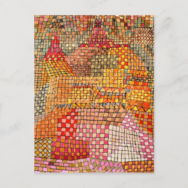 Paul Klee - Town Castle Kr. Postcard (Front)