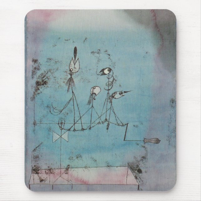 Paul Klee Twittering Machine Mouse Pad (Front)