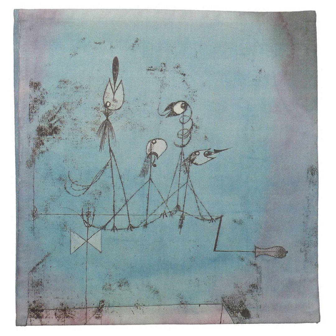 Paul Klee Twittering Machine Napkins | Zazzle