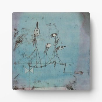 Paul Klee Twittering Machine Plaque by VintageSpot at Zazzle