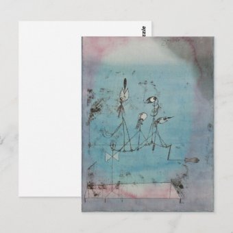 Paul Klee Twittering Machine Postcard | Zazzle
