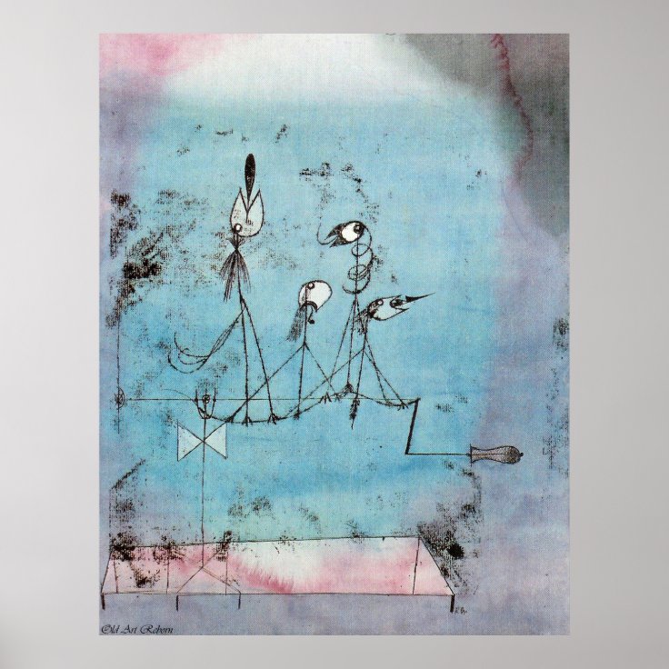 Paul Klee Twittering Machine Poster | Zazzle