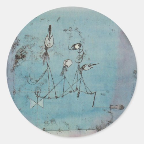 Paul Klee Twittering Machine Stickers