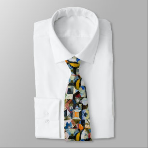 Paul Klee Yellow Half-Moon Tie