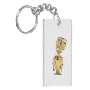 Paul Klee's Genius Funny Phrase Keychain