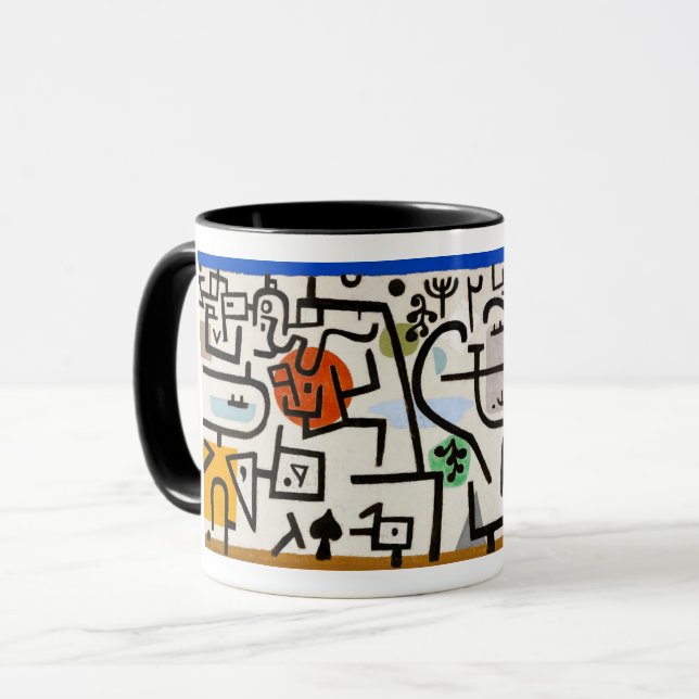 Paul Klee's Rich Port Abstract Art Coffee Mug (Front Left)