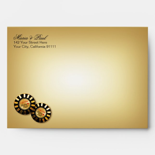 Paul Las Vegas Deluxe A7 | sand Envelope (Front)