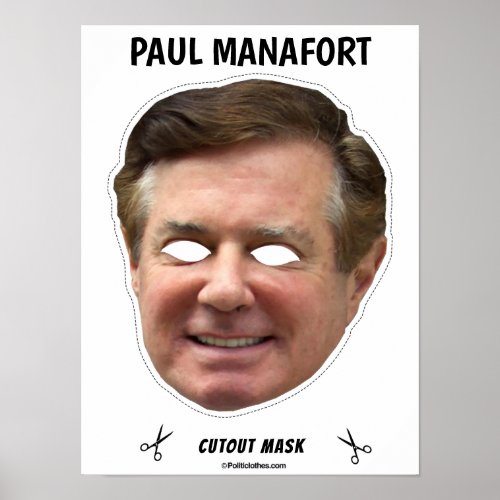 PAUL MANAFORT Halloween Mask Poster