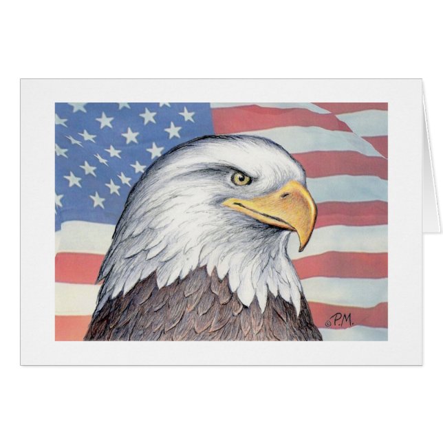 Paul McGehee "American Bald Eagle" Card (Front Horizontal)