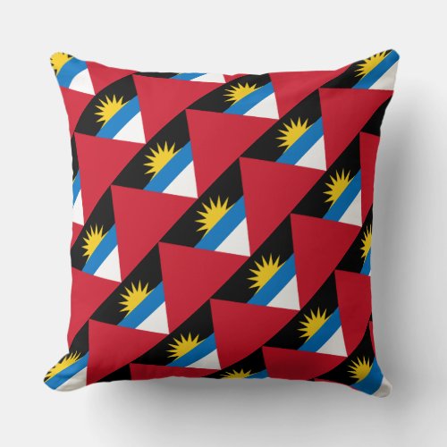 Paul McGehee Antigua and Barbuda Flag Pillow