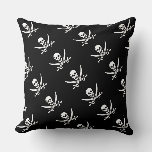 Paul McGehee "Calico Jack's Flag" Pirate Pillow (Front)