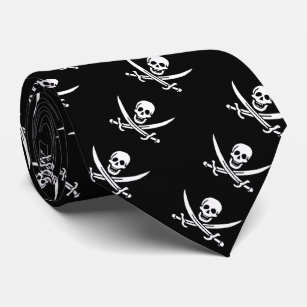 Paul McGehee "Calico Jack's Pirate Flag" Tie
