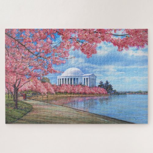 Paul McGehee Cherry Blossoms Jigsaw Puzzle